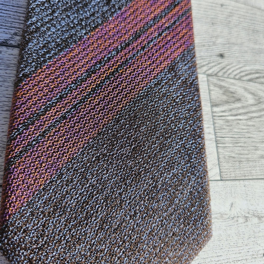 Setazone Necktie Tie 100% Silk Handmade Multicolor Striped